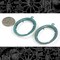 30mm x 40mm Verdigris Finished Brass Twisted Rope Cameo Frames with Prongs - Set of Two - V-F25
